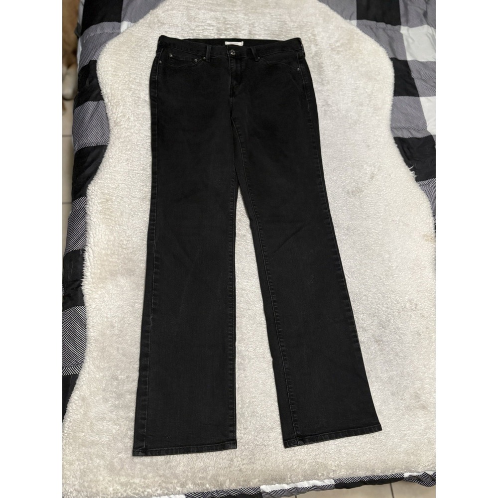 Levi's 505 Women's Black Straight Jeans Size 31x34 Pants Stretch
